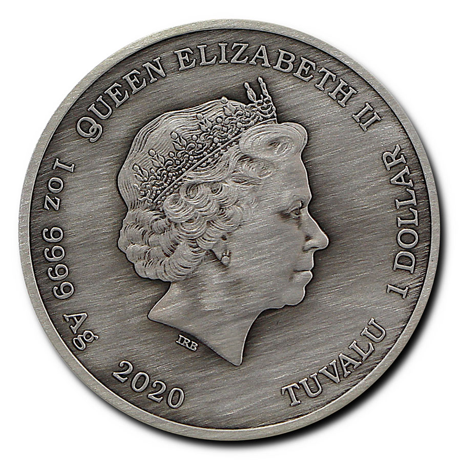 Buy 2020 Tuvalu 1 oz Silver Gods of Olympus Antiqued (Zeus) | APMEX