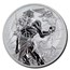 2020 Tuvalu 1 oz Silver Gods of Olympus BU (Zeus)