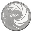 2020 Tuvalu 1 oz Silver James Bond 007 BU