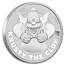 2020 Tuvalu 1 oz Silver The Simpsons: Krusty The Clown BU