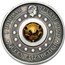 2020 Tuvalu 1 oz Silver Year of the Mouse Rotating Charm Antiqued