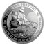 2020 Tuvalu 5 oz Silver Black Flag (The Royal Fortune)