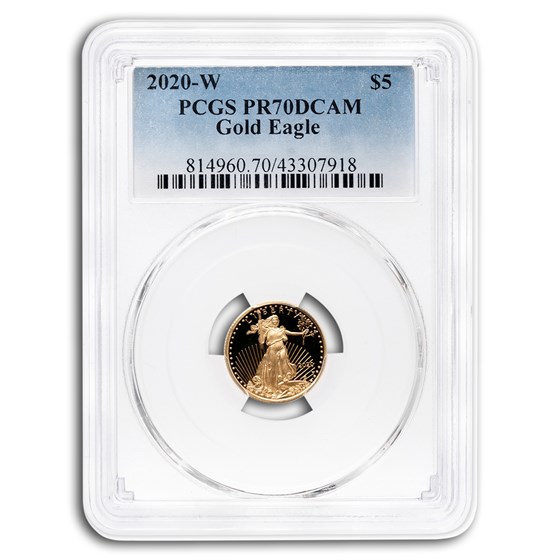 2020-W 1/10 oz Proof American Gold Eagle PR-70 PCGS 2020-W 1/10 oz Proof American Gold Eagle PR-70 PCGS
