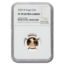 2020-W 1/10 oz Proof Gold Eagle PF-70 UCAM NGC