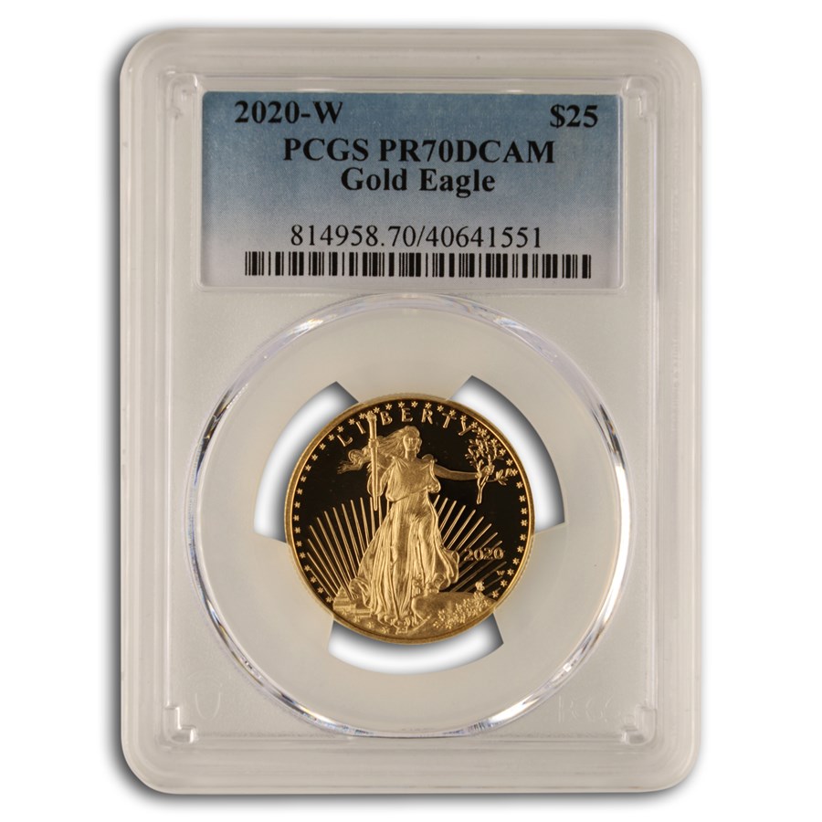 2020-W 1/2 oz Proof American Gold Eagle PR-70 PCGS
