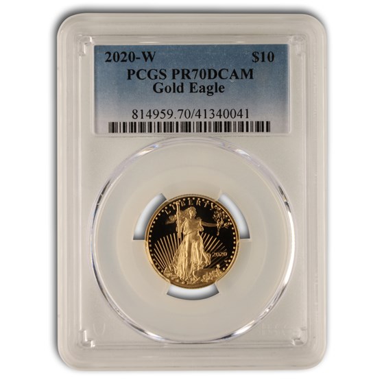 2020-W 1/4 oz Proof American Gold Eagle PR-70 PCGS 2020-W 1/4 oz Proof American Gold Eagle PR-70 PCGS