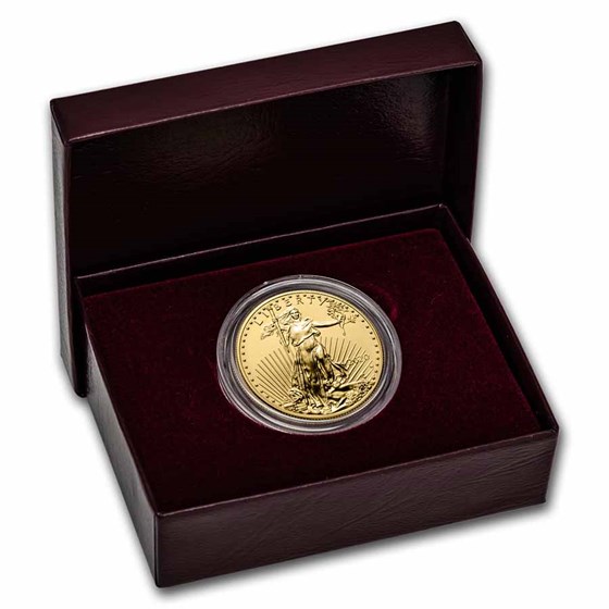 2020-W 1 oz Burnished Gold Eagle (w/Box & COA) 2020-W 1 oz Burnished Gold Eagle (w/Box & COA)