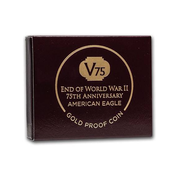 2020-W 1 oz Proof American Gold Eagle (End of WW2, V75 Privy) 2020-W 1 oz Proof American Gold Eagle (End of WW2, V75 Privy)