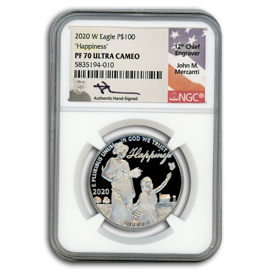 2020-W 1 oz Proof American Platinum Eagle PF-70 NGC (Mercanti) 2020-W 1 oz Proof American Platinum Eagle PF-70 NGC (Mercanti)