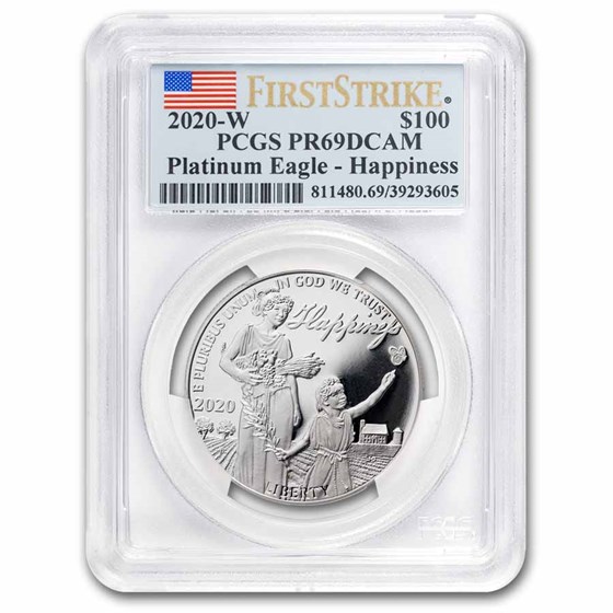 2020-W 1 oz Proof American Platinum Eagle PR-69 PCGS