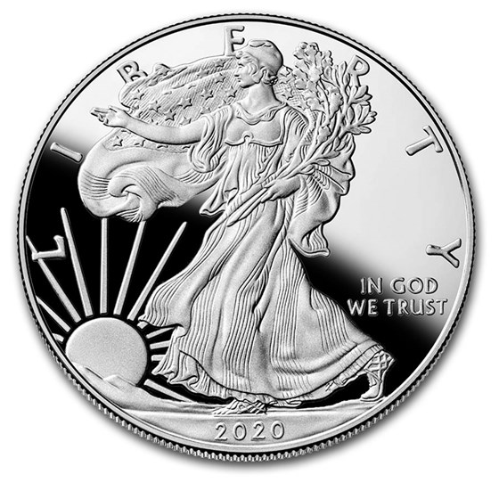 2020-W 1 oz Proof American Silver Eagle (w/Box & COA) 2020-W 1 oz Proof American Silver Eagle (w/Box & COA)