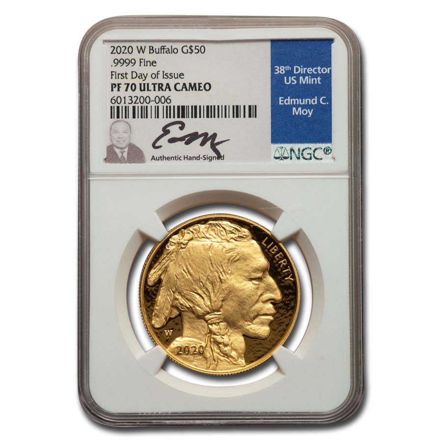 Buy 2020-W 1 oz Proof Gold Buffalo PF-70 NGC (FDI, Moy) | APMEX