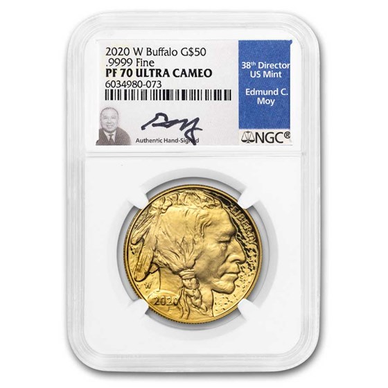 2020-W 1 oz Proof Gold Buffalo PF-70 NGC (Moy Label) 2020-W 1 oz Proof Gold Buffalo PF-70 NGC (Moy Label)