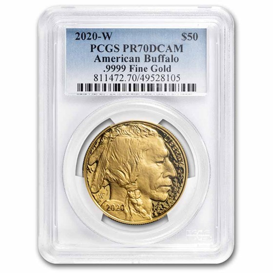2020-W 1 oz Proof Gold Buffalo PR-70 PCGS 2020-W 1 oz Proof Gold Buffalo PR-70 PCGS
