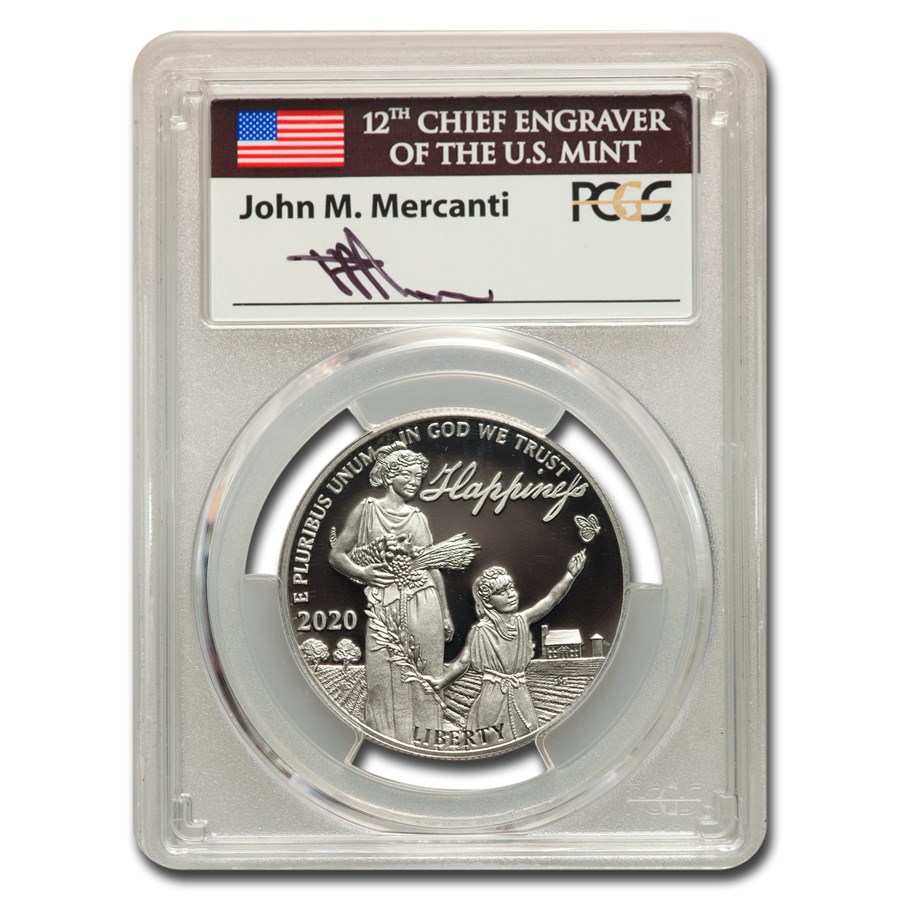 2020-W 1 oz Proof Platinum Eagle PR-70 DCAM PCGS (FDI, Mercanti)