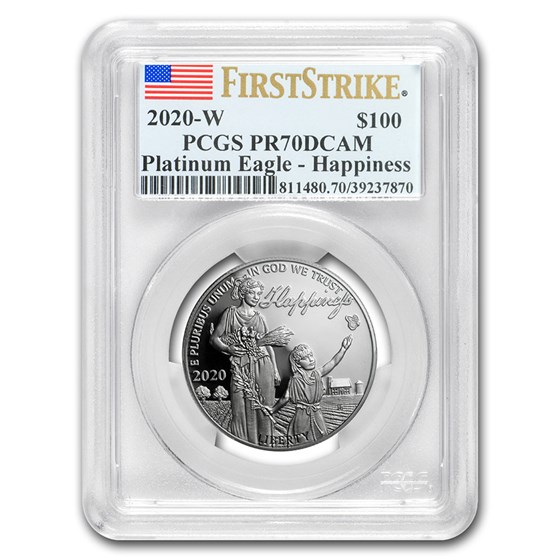 2020-W 1 oz Proof Platinum Eagle PR-70 PCGS (FirstStrike®) 2020-W 1 oz Proof Platinum Eagle PR-70 PCGS (FirstStrike®)