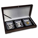 2020-W 3-Pc End of WW2 Gold/Silver V75 Eagle Set PCGS PR-70 (FDI)
