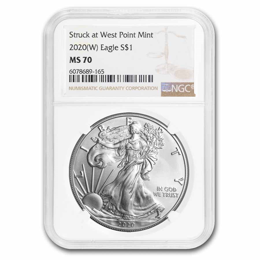 2020 (W) American Silver Eagle MS-70 NGC