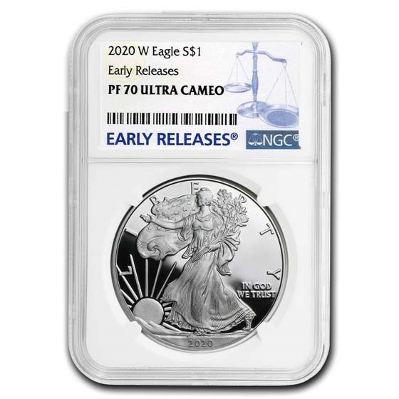 2020-W American Silver Eagle PF-70 NGC (Early Releases) 2020-W American Silver Eagle PF-70 NGC (Early Releases)