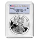 2020-W American Silver Eagle PR-70 PCGS (First Day of Issue)