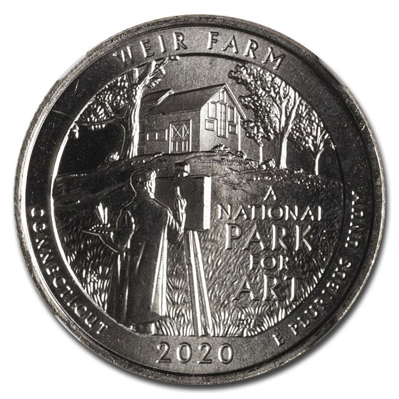 Buy 2020W ATB Quarter Weir Farm National Historic Site MS65 NGC APMEX