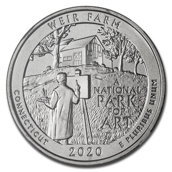 Buy 2020W ATB Quarter Weir Farm National Historic Site MS66 NGC APMEX