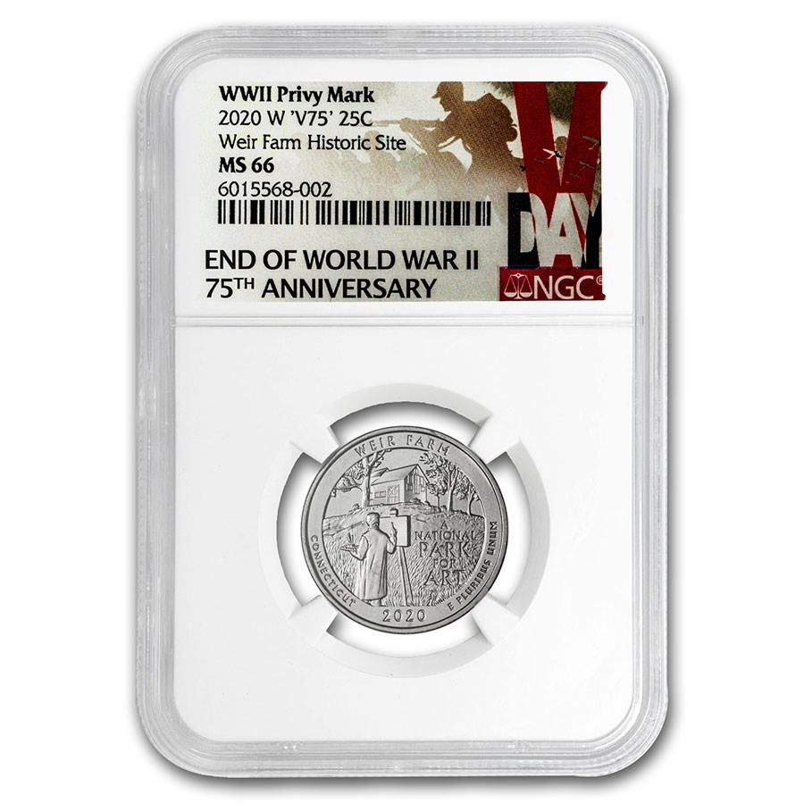 Buy 2020W ATB Quarter Weir Farm National Historic Site MS66 NGC APMEX