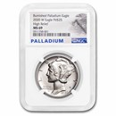 2020-W Burnished Palladium Eagle MS-69 NGC