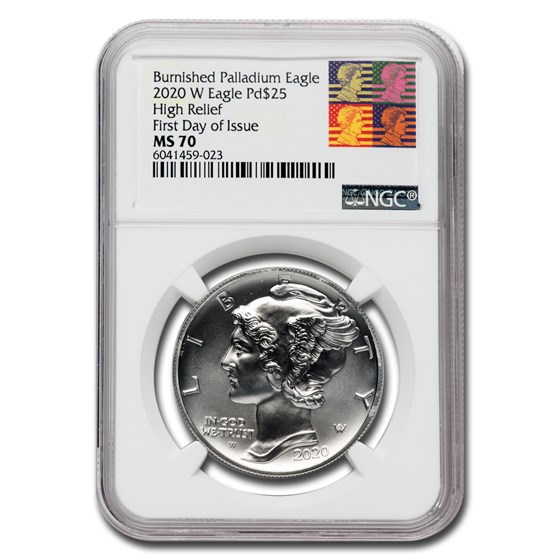 2020-W Burnished Palladium Eagle MS-70 NGC (FDI) 2020-W Burnished Palladium Eagle MS-70 NGC (FDI)