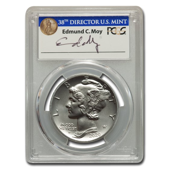 2020-W Burnished Palladium Eagle SP-70 PCGS (FDI, Moy Signed) 2020-W Burnished Palladium Eagle SP-70 PCGS (FDI, Moy Signed)