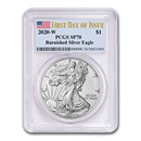 2020-W Burnished Silver Eagle SP-70 PCGS (First Day of Issue)
