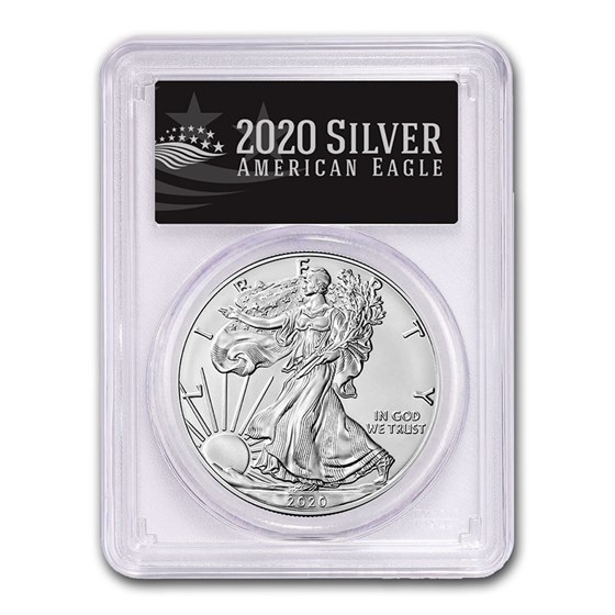 2020-W Burnished Silver Eagle SP-70 PCGS (FS, Black Label) 2020-W Burnished Silver Eagle SP-70 PCGS (FS, Black Label)