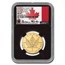 2020-W Canada 1 oz Burnished Maple Leaf Set MS-70 NGC (Taylor)