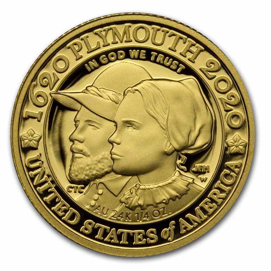 Buy 2020-W Gold Mayflower 400th Anniversary 2-Coin Set | APMEX