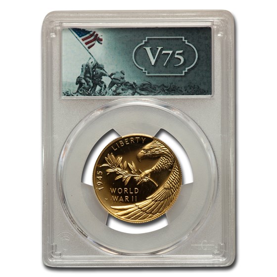 2020-W Gold World War II Anniversary PR-69 PCGS (FS, V75) 2020-W Gold World War II Anniversary PR-69 PCGS (FS, V75)