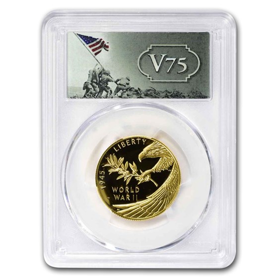 2020-W Gold World War II Anniversary PR-70 PCGS (FS, V75) 2020-W Gold World War II Anniversary PR-70 PCGS (FS, V75)