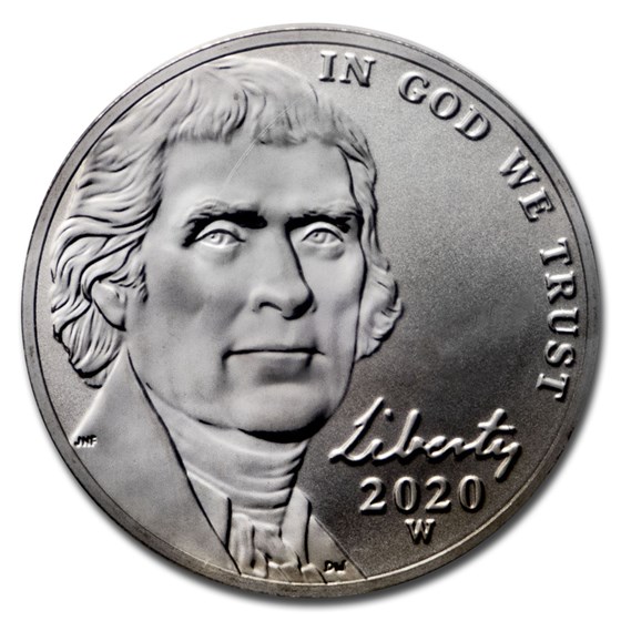 2020-W Jefferson Nickel Reverse Proof Special Edition 2020-W Jefferson Nickel Reverse Proof Special Edition