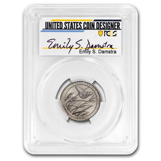 2020-W MS-67 PCGS Quarter Tallgrass Prairie NP (Damstra) 2020-W MS-67 PCGS Quarter Tallgrass Prairie NP (Damstra)