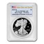 2020-W Proof American Silver Eagle PR-70 PCGS (FDI, V75 Privy)