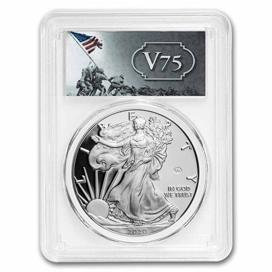 2020-W Proof Silver Eagle PR-69 PCGS (FS, V75 Privy) 2020-W Proof Silver Eagle PR-69 PCGS (FS, V75 Privy)