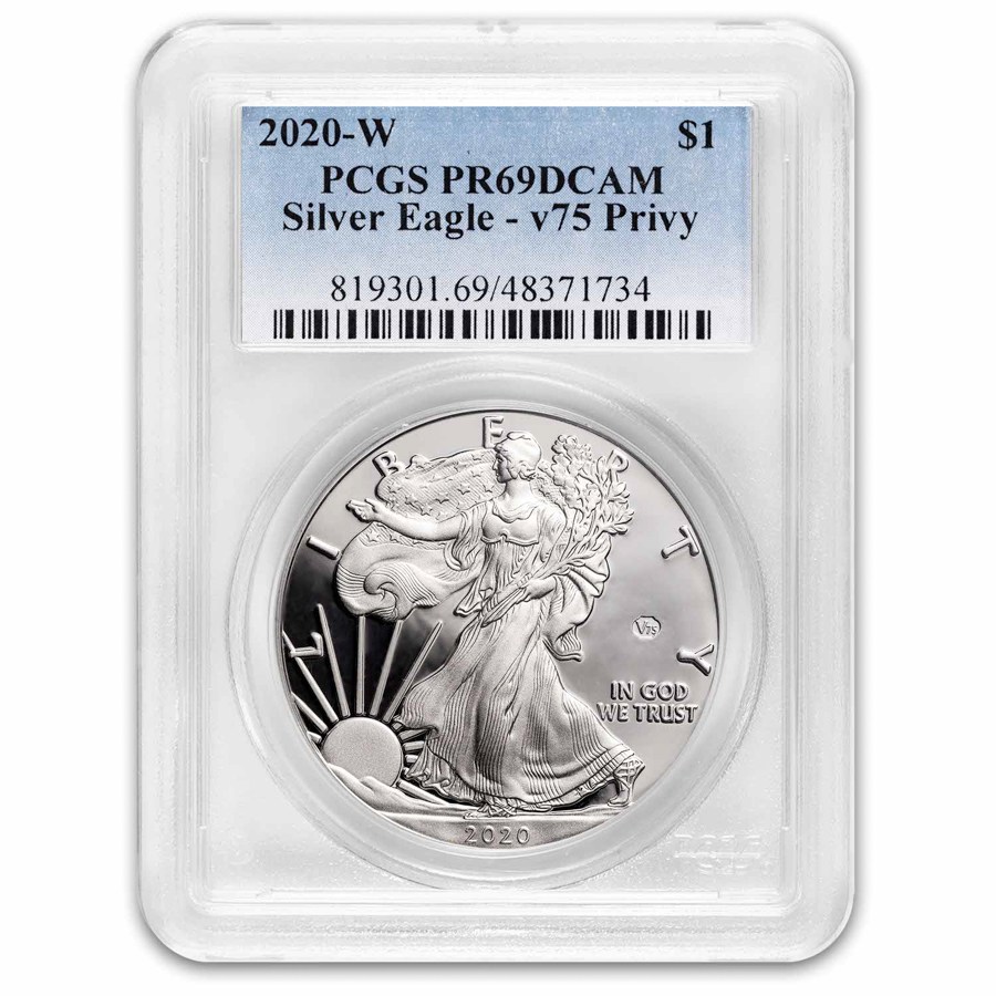 2020-W Proof Silver Eagle PR-69 PCGS (V75 Privy)