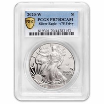 Buy 2020 W Silver Eagle PR-70 V75 Privy | APMEX