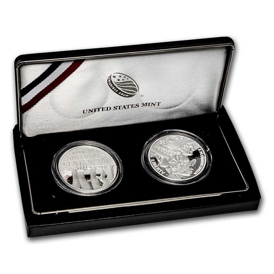2020 Women's Suffrage Silver $1 19th Amendment Medal Set
