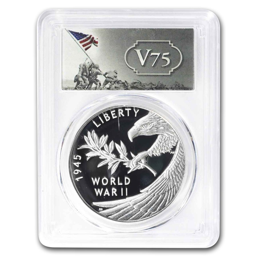 (2020) World War II Silver Anniversary Medal PR-70 PCGS (FS, V75)