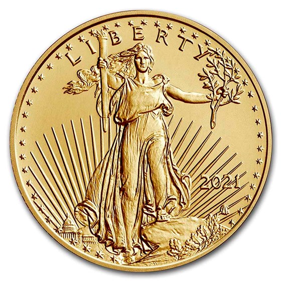 2021 1/10 oz American Gold Eagle BU (Type 2) 2021 1/10 oz American Gold Eagle BU (Type 2)