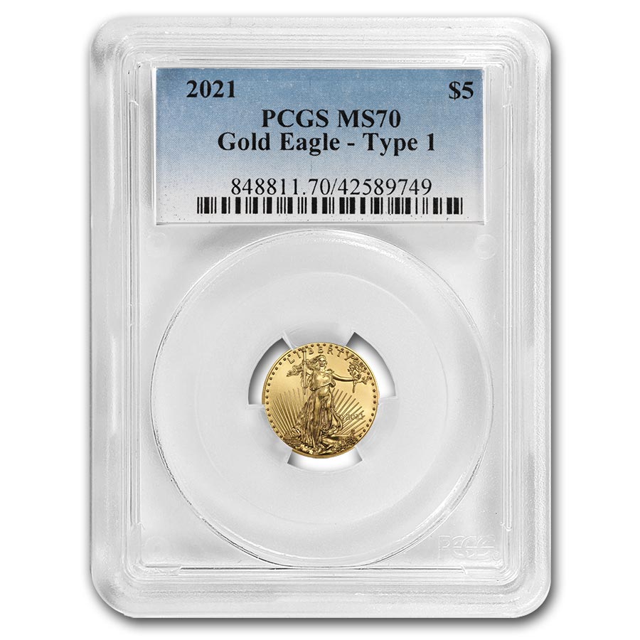 Buy 2021 1/10 oz American Gold Eagle MS-70 PCGS | APMEX