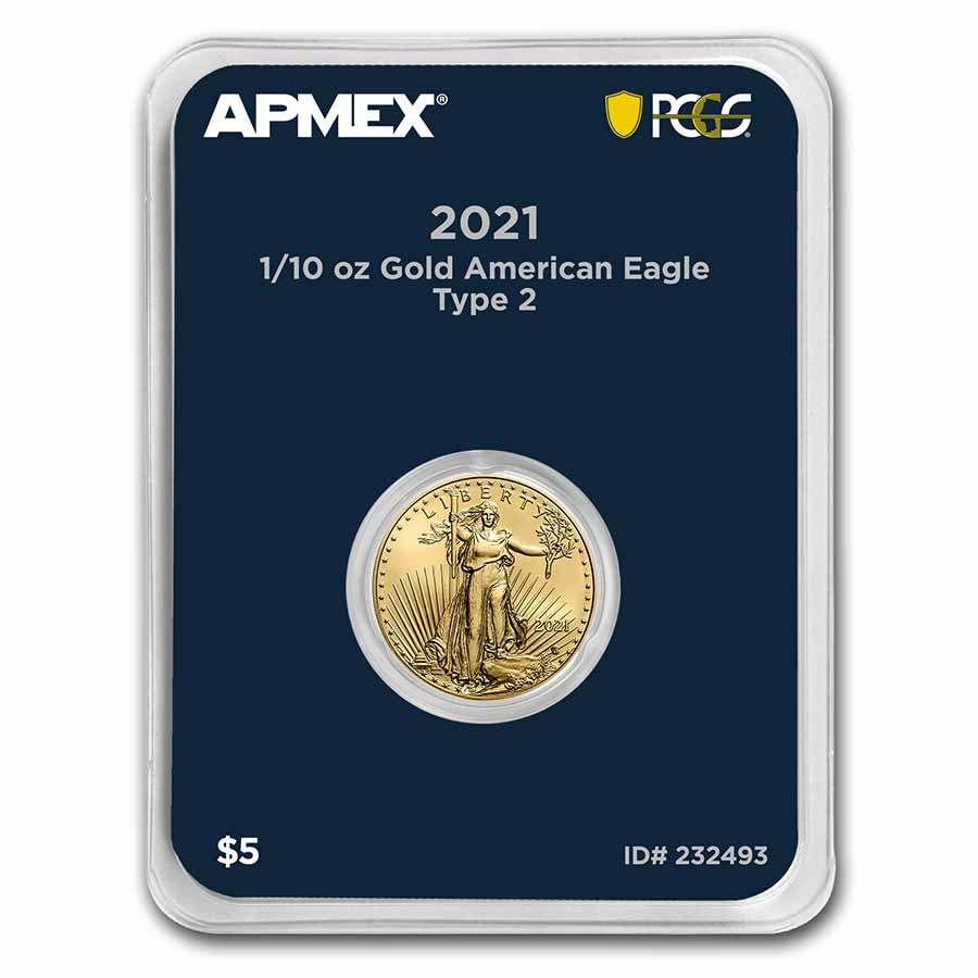 2021 1/10 oz Gold Eagle (Type 2) (MD® Premier + PCGS FirstStrike)