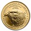 2021 1/10 oz Gold Eagle Type 2 - w/Green Merry Christmas Card