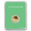 2021 1/10 oz Gold Eagle Type 2 - w/Merry Christmas Tree Card