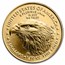 2021 1/10 oz Gold Eagle Type 2 - w/Red Christmas Trees Card